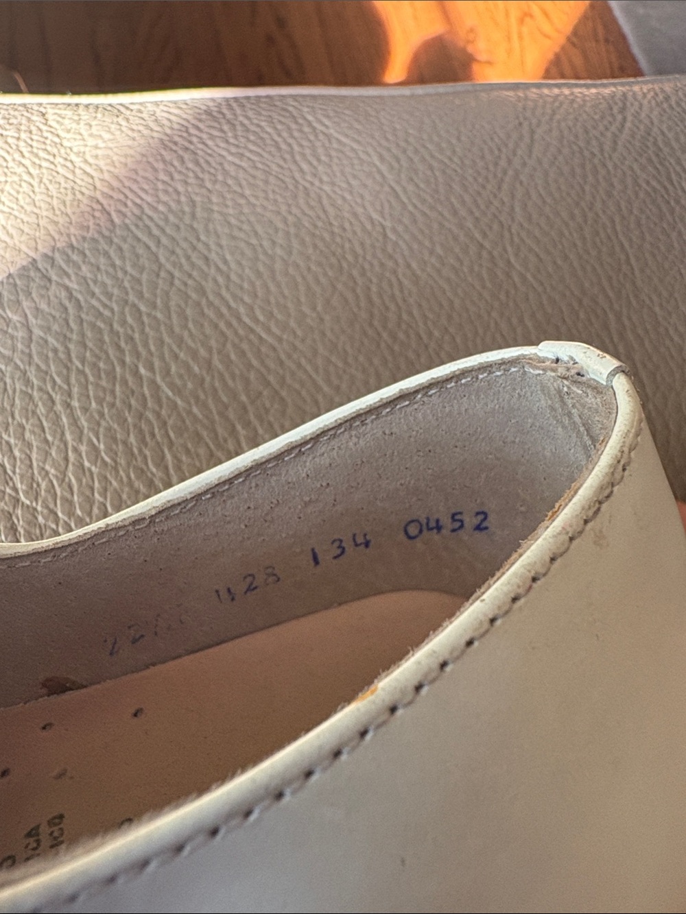 Vintage Mickey Saddle Shoes made in MX Black/ white hardly worn leather sole 5.5 - Picture 8 of 8